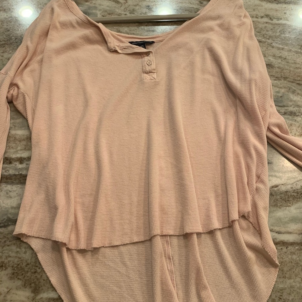 Light pink waffle weave